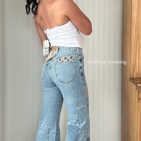 Ralph Lauren Patchwork Flare Jeans - Picture 3 of 5